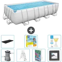 Bestway Power Steel Rechteckig - 488x244x122 cm - 6-teilig S607