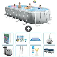 Intex Prism Frame Pool Oval - 610x305x122 cm - 7-teilig S658