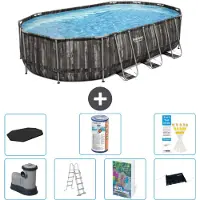 Bestway Power Steel Oval - 610x366x122 cm - 6-teilig S619