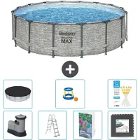 Bestway Steel Pro MAX Rund - 488x122 cm - 6-teilig S525