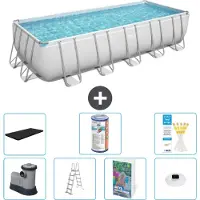 Bestway Power Steel Rechteckig - 640x274x132 cm - 6-teilig S622