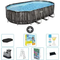 Bestway Power Steel Oval - 610x366x122 cm - 6-teilig S582