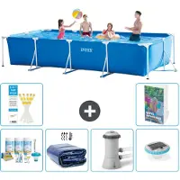 Intex Rechteckiger Frame Pool - 450x220x84 cm - 5-teilig S160