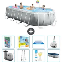 Intex Prism Frame Pool Oval - 610x305x122 cm - 7-teilig S544