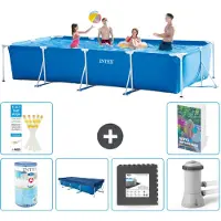 Intex Rechteckiger Frame Pool - 450x220x84 cm - 5-teilig S41