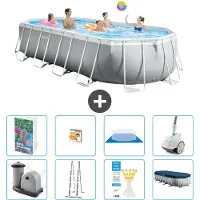 Intex Prism Frame Pool Oval - 610x305x122 cm - 7-teilig S590