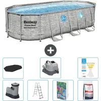 Bestway Power Steel Oval - 549x274x122 cm - 6-teilig S649