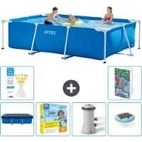 Intex Rechteckiger Frame Pool - 300x200x75 cm - 5-teilig S4