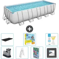 Bestway Power Steel Rechteckig - 640x274x132 cm - 6-teilig S607