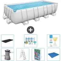 Bestway Power Steel Rechteckig - 488x244x122 cm - 6-teilig S599