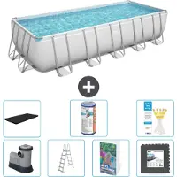 Bestway Power Steel Rechteckig - 640x274x132 cm - 6-teilig S563