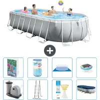 Intex Prism Frame Pool Oval - 610x305x122 cm - 7-teilig S622