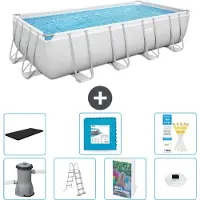 Bestway Power Steel Rechteckig - 488x244x122 cm - 6-teilig S674