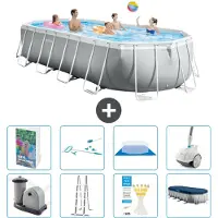 Intex Prism Frame Pool Oval - 610x305x122 cm - 7-teilig S605