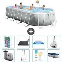 Intex Prism Frame Pool Oval - 610x305x122 cm - 7-teilig S600