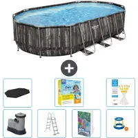 Bestway Power Steel Oval - 610x366x122 cm - 6-teilig S529