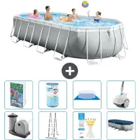 Intex Prism Frame Pool Oval - 610x305x122 cm - 7-teilig S549