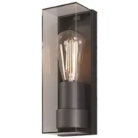 Maytoni Wandleuchte Conf in Schwarz-transparent E27 IP65