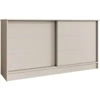 Beautysofa Kommode MIRELA 160 cm Kaschmir, Sideboard mit 2 Schiebetüren, Highboard mit dekorativen Zierleisten, Moderne Anrichte, Viel Stauraum