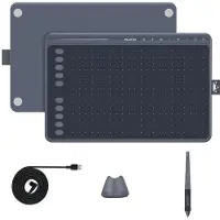 HUION HS611, Kabelgebunden, 5080 lpi, 258,4 x 161,5 mm, USB, 1 cm, Schwarz