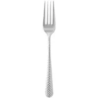 WAS Germany 12x Dessertgabel CELESTE, 18,5 cm, mit strukturierter Oberfläche Chromnickelstahl 18/10