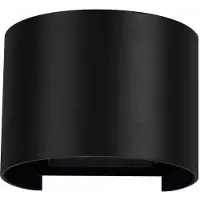Beneito Faure LEK R 6,8W 120° 4000K Mattschwarze LED-Wandleuchte, verstellbare Innen- und Außenleuchte -