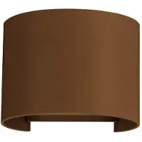 Beneito Faure Lek R LED-Wandleuchte, 6,8W, 2700K, IP54, verstellbarer Lichtstrahl 0-120°, Corten-Struktur, für Innen & Außen, Wandlampe Design