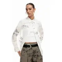 Desigual Hemd 26SWCW09 Weiß Regular Fit