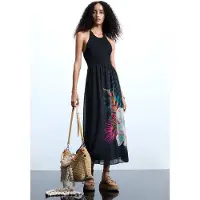 Desigual Schwarzes Polyester Damenkleid