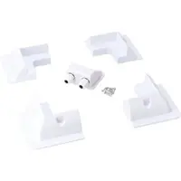 Klimaworld ABS Montagehalterungs Set für Solar Module | Farbe Weiss