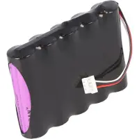 AccuCell Batterie passend für Siemens S54370-Z11-A1 Speicherbatterie BAT3.6-10, 3,6V 11Ah mit Kabel und Stecker