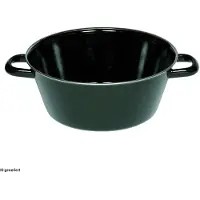 Riess 0370-022, Rund, Allzweckpfanne, Schwarz, Emaille, Keramik, Gas, Induktion, Emaille