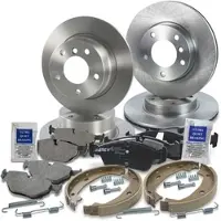 BESTPRICE Bremsscheiben + Bremsbeläge Vorne + Hinten [Hersteller-Nr. 10603869] für BMW
