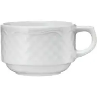 Lubiana Kaffeetasse, Porzellan, weiß, Serie Aphrodite, , 0,19 Liter