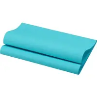 Duni Bio Dunisoft Serviette 40 x 40 cm Mint Blue, 360 Stk/Krt (6 x 60 Stk)
