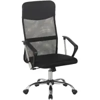 Black Red White Bürostuhl Alex Netzrücken TILT höhenverstellbar 107-117cm Chrom Schwarz
