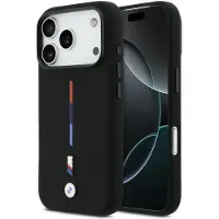 BMW M Silikon Magsafe Hülle Mit Dreifarbiger Linie Für Iphone 17 Pro