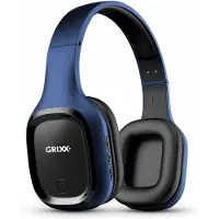 Grixx Over-Ear-Kopfhörer Bluetooth 5.0 Spielzeit bis 10 Stunden Blau