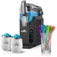 Bardi Slush-Maschine, grau, mit Becherset, weiß