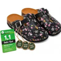 Goby Clogs Schuhe für Damen – Handgefertigte - Mädchen- und Damenschuhe für den Alltag - Farbiger Druck - Bequem & Langlebig - EVA-Sohle – Grundschul-Zeichnungen