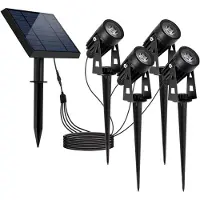Lumisky Set Aus 4 Miteinander Verbundenen Solarstrahlern ROUNDY 200lm