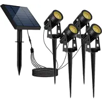 Lumisky Set Aus 4 Miteinander Verbundenen Solarstrahlern ROUNDY 200lm