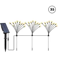 Lumisky Set Aus 18 Solarleuchten Mit 180 Glühbirnen LYRA h70cm