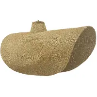 Lumisky Lampenschirm KLEIA aus Seegras im Ethno-Stil, 93 cm, für Pendelleuchte, E27-Fassung