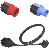 NRGKick 20001059, Steckdosenadapter, Schwarz, Blau, Rot
