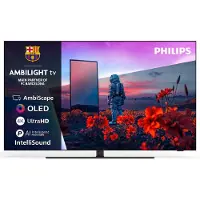 Philips 55OLED851/12 OLED 139,7 cm (55 Zoll) Fernseher 4K Ultra HD VESA 300 x 300 mm (Metallisch) (Versandkostenfrei) jetzt inkl. SPARFESTIVAL-Bonus*