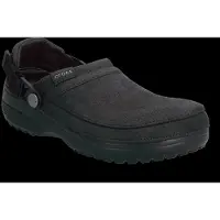 Crocs - Classic Crafted Vegan Suede Clog - Sandalen Gr M11 schwarz