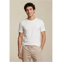 Fynch&Hatton "Basic T-Shirt" Sommershirt in unifarben, mit Logostickerei