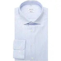 Seidensticker Business Hemd Herren Regular Fit Baumwolle blau gestreift, 44 738078-0002-00440