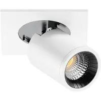 Beneito Faure Nano Oxo SQ 4W LED-Einbaustrahler, 45°-Farbtemperaturschalter, 2700K/3200K/4000K, Mattweiß - Verstellbar und vielseitig -
